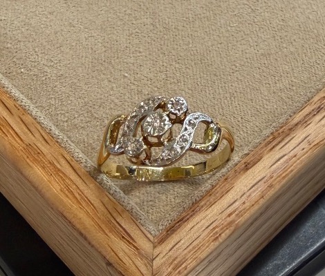 Bague roses de diamants-photo-2