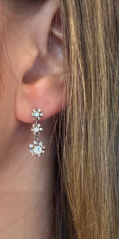 Boucles d'oreille diamants