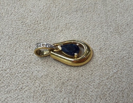 pendentif saphir et diamant-photo-3
