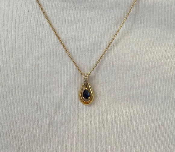 pendentif saphir et diamant-photo-1
