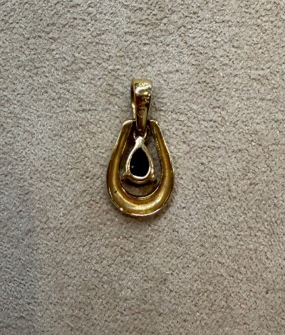 pendentif saphir et diamant-photo-2