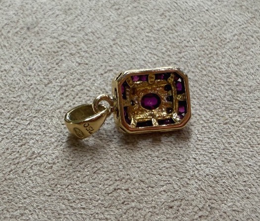 Pendentif Rubis et Diamants-photo-3