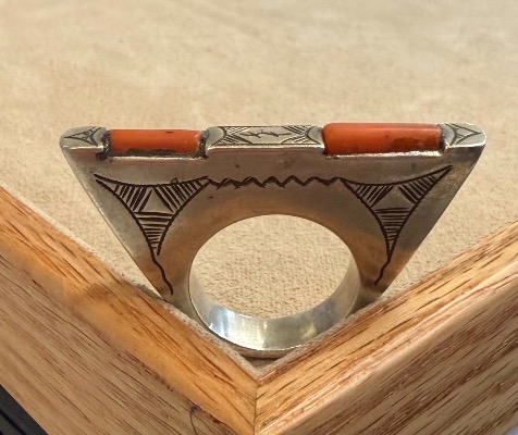 Bague berbere corail-photo-2