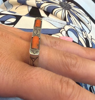 Bague berbere corail-photo-2