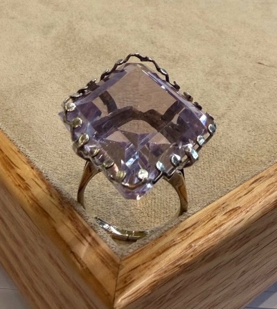 Bague losange Amethyste-photo-2