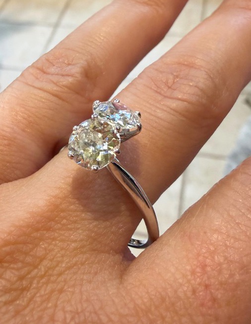 Bague toi et moi Diamants 