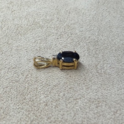 Pendentif saphir et diamant-photo-3