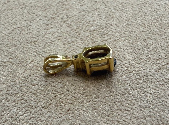 Pendentif saphir et diamant-photo-4