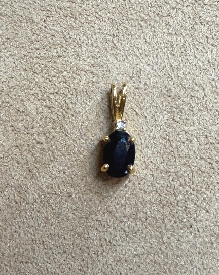 Pendentif saphir et diamant