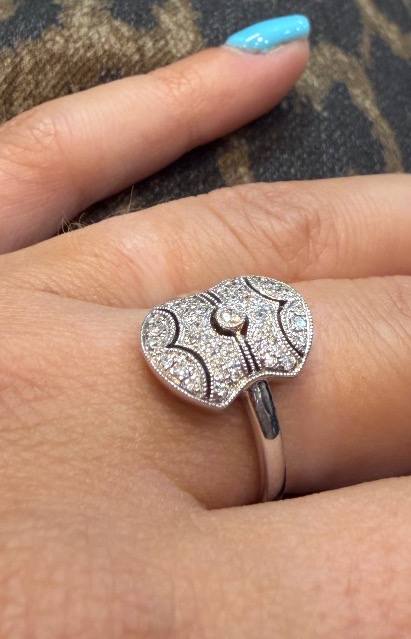 Bague pavage diamants-photo-2