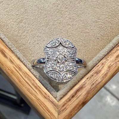 Bague pavage diamants-photo-3