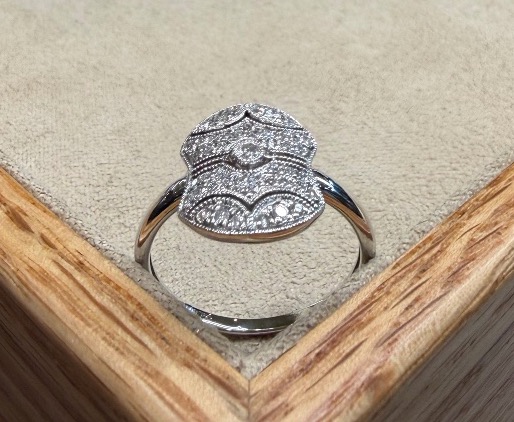 Bague pavage diamants-photo-4