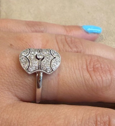 Bague pavage diamants-photo-2