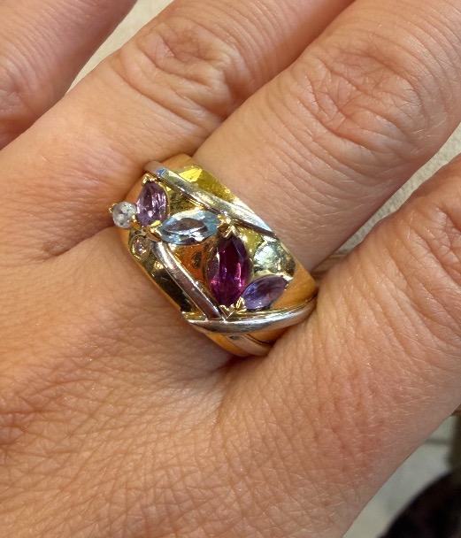 Bague bandeau florales-photo-3