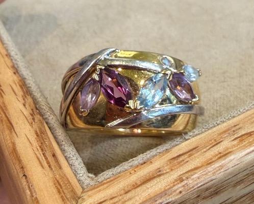 Bague bandeau florales