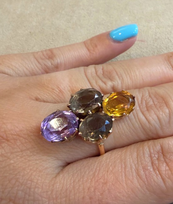 Diamond-shaped Ring
