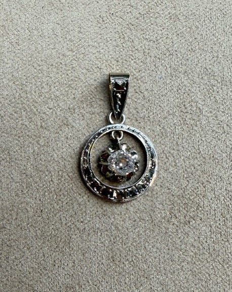 Pendentif Art déco 1925 Diamant-photo-3