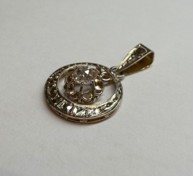 Pendentif Art déco 1925 Diamant-photo-3