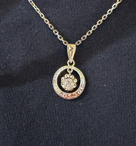 Pendentif Art déco 1925 Diamant-photo-4