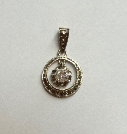 Pendentif Art déco 1925 Diamant