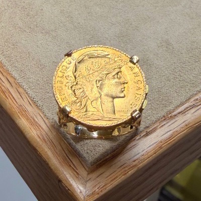 Bague pièce 20 francs-photo-2