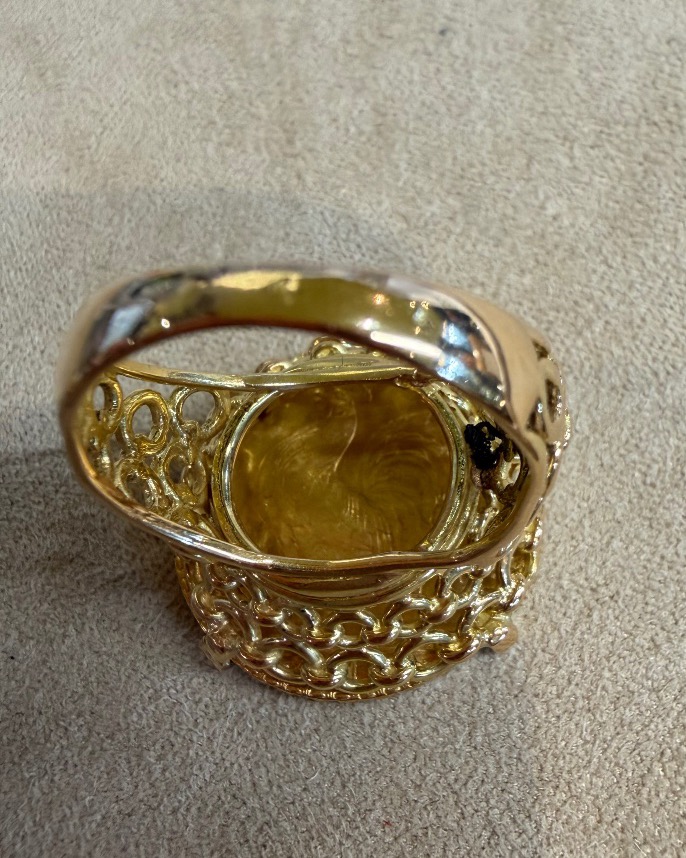 Bague pièce 20 francs-photo-3