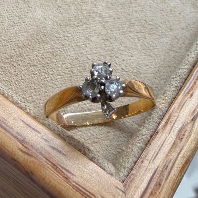 Diamond Palm Tree Ring-photo-3