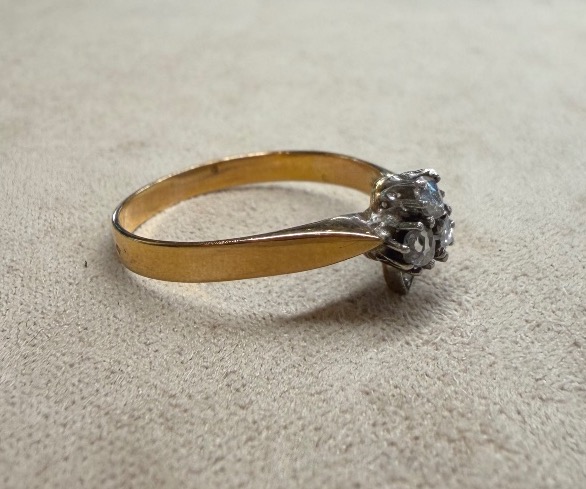 Diamond Palm Tree Ring-photo-1