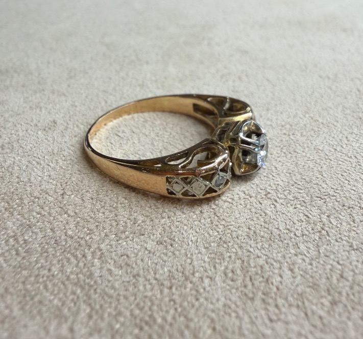 Diamond Ring With Diamond Roses-photo-4
