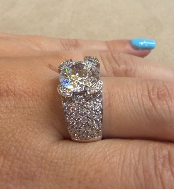 Bague Bandeau Zirconiums-photo-2