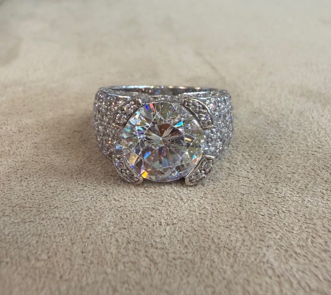 Bague Bandeau Zirconiums-photo-3