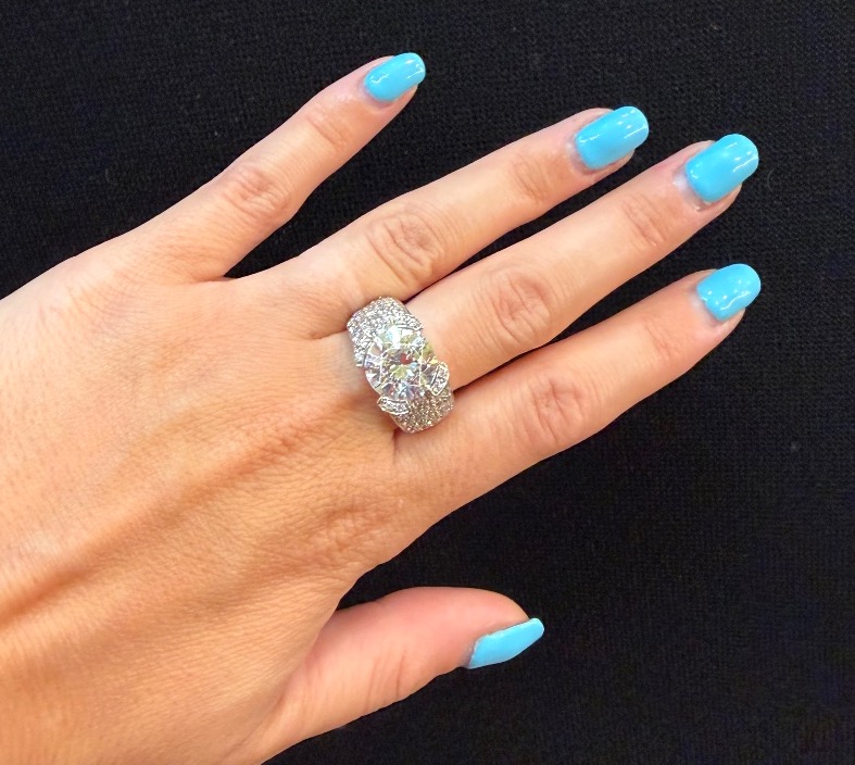 Bague Bandeau Zirconiums-photo-4