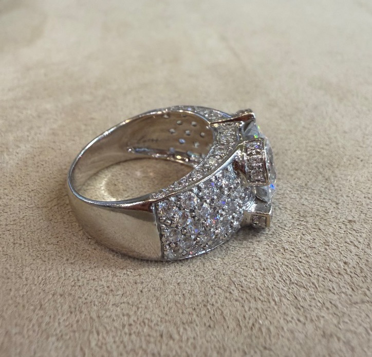 Bague Bandeau Zirconiums-photo-1