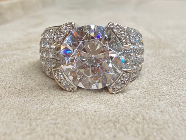 Bague Bandeau Zirconiums-photo-2