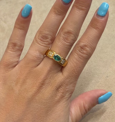 Emerald And Diamond Ring-photo-4