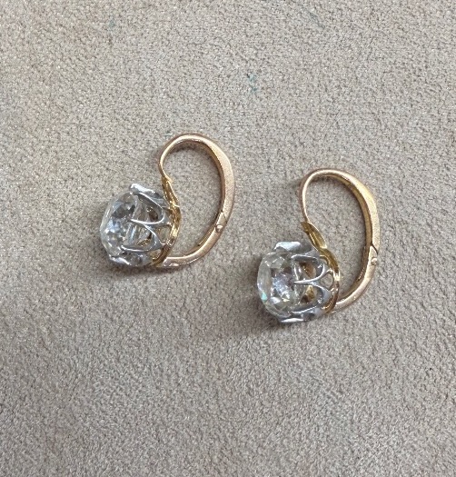 Boucles d'oreille trembleuses diamants-photo-2
