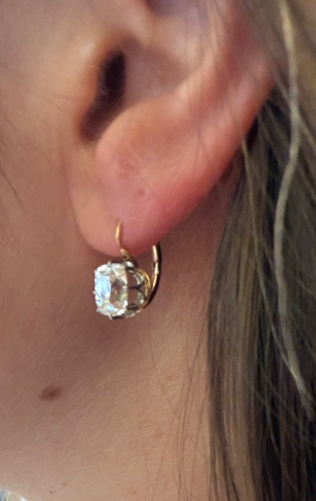 Boucles d'oreille trembleuses diamants-photo-4