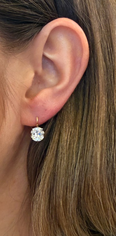 Boucles d'oreille trembleuses diamants