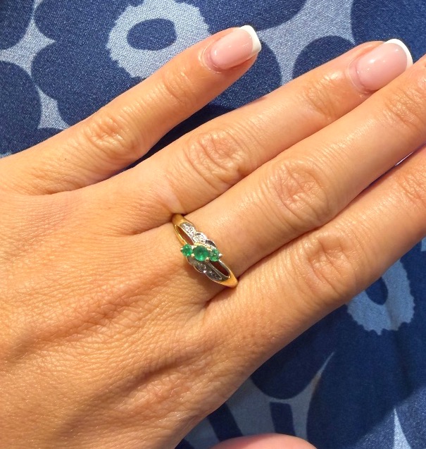 Emerald And Diamond Ring-photo-3