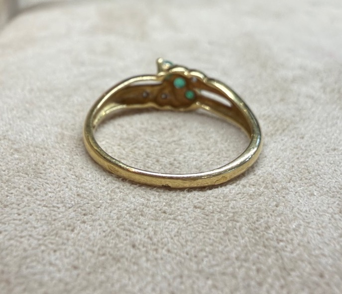 Emerald And Diamond Ring-photo-3