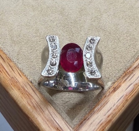 Bague Rubis et diamants-photo-3