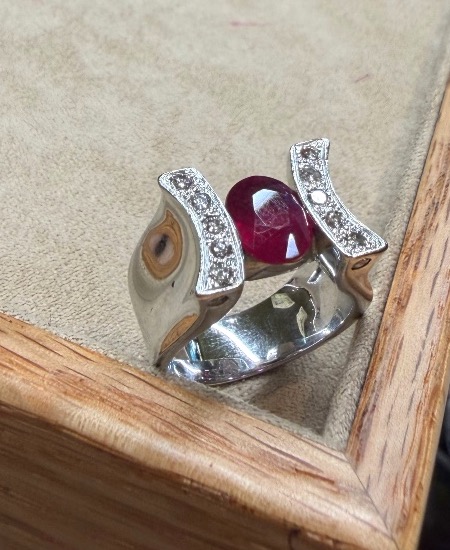 Bague Rubis et diamants-photo-1