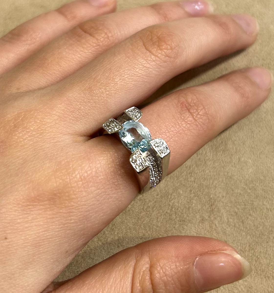 Bague Or et Topaze-photo-2