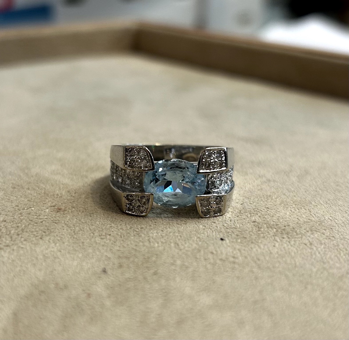 Bague Or et Topaze-photo-3