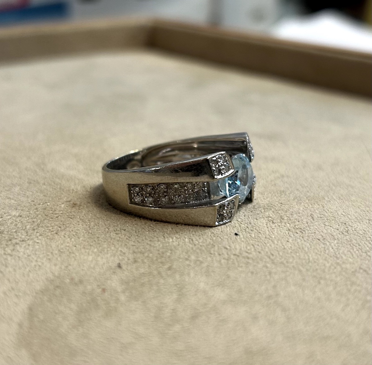 Bague Or et Topaze-photo-4