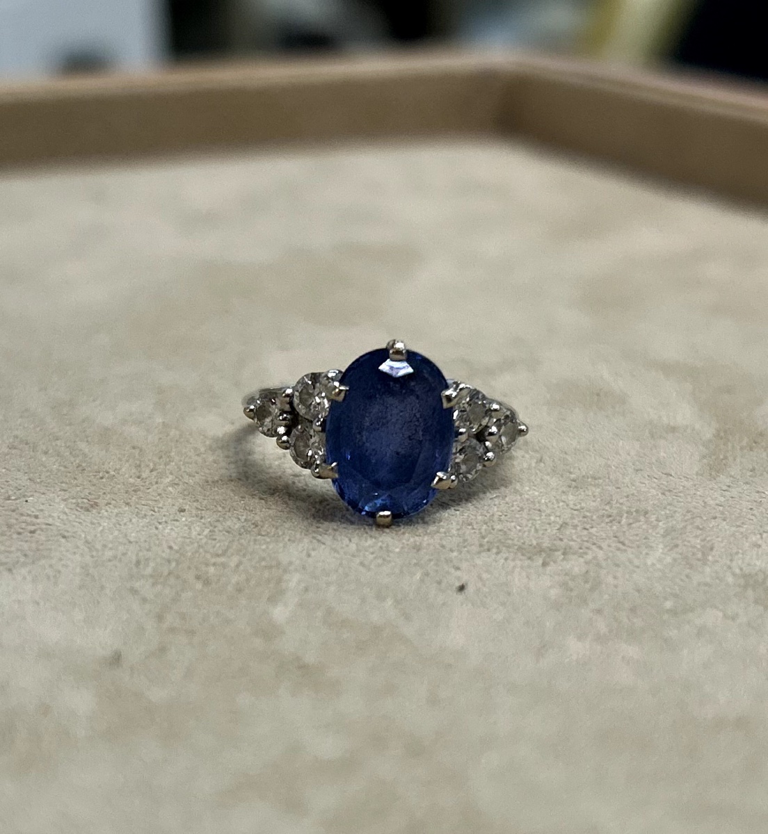 Sapphire & Diamond Ring