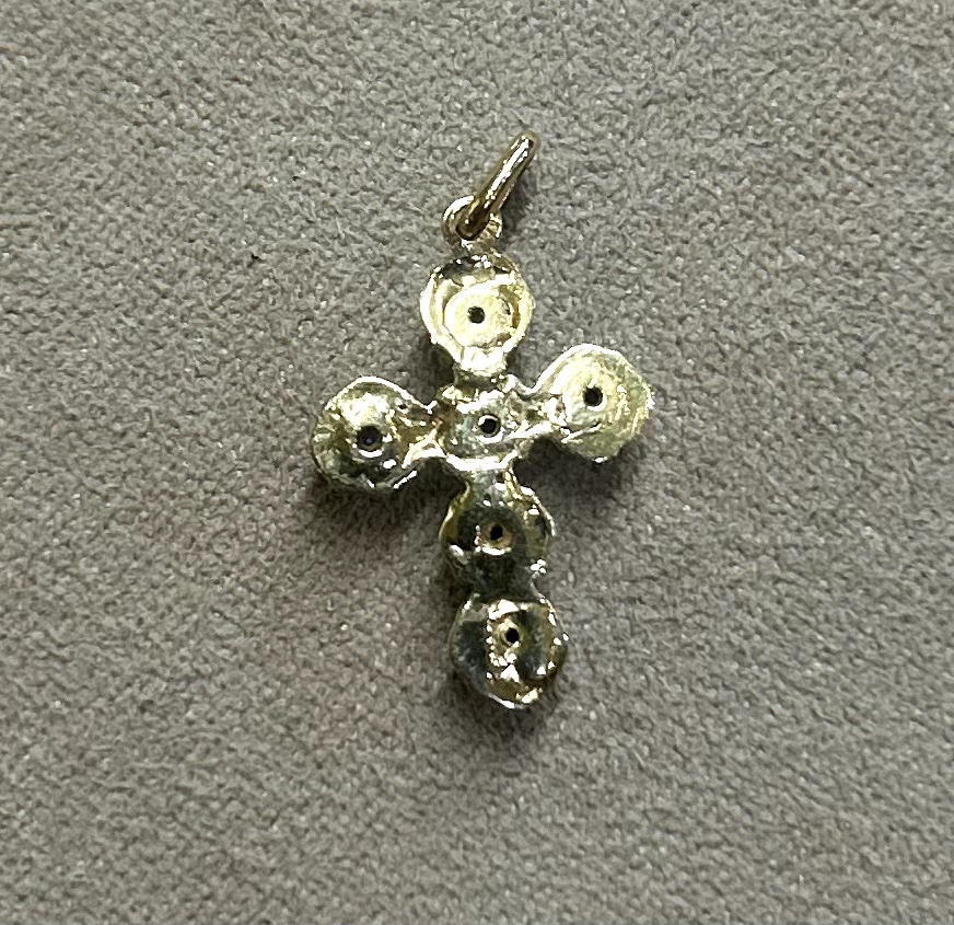 Pendentif croix Améthystes-photo-4