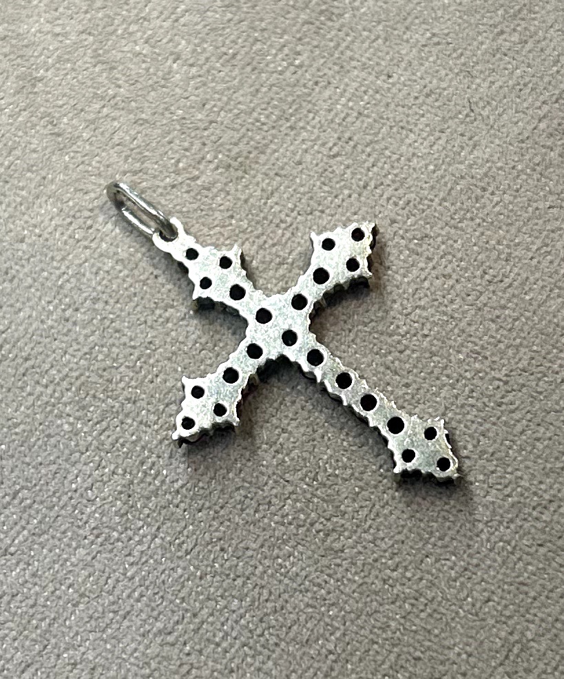Pendentif croix Grenats-photo-1