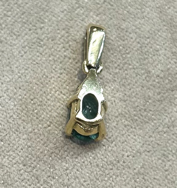 Pendentif Emeraude et Diamants-photo-4
