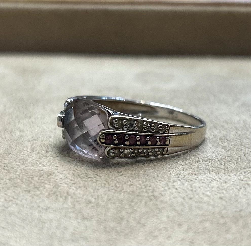 Bague Amethyste & diamants-photo-4
